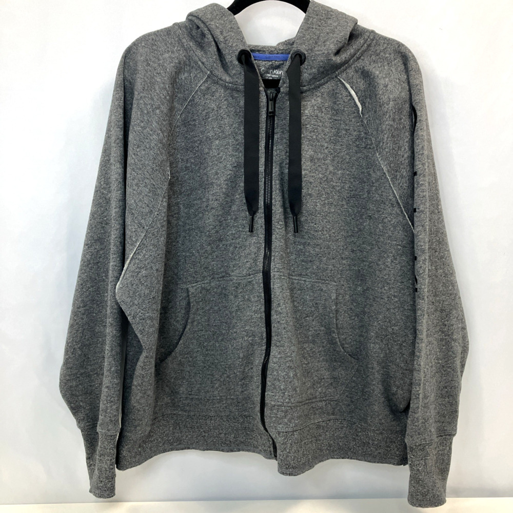 Calvin Klein Performance Gray Zip Up Hoodie Jacket Women's 2X 2XL